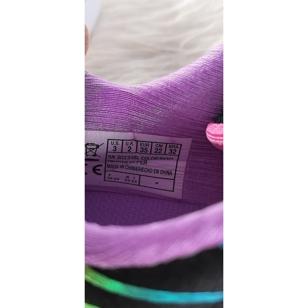 3911) Skechers Kid's S Lights : Wavy Beams Black Multicolor Shoes Size US 3 - Picture 5 of 9